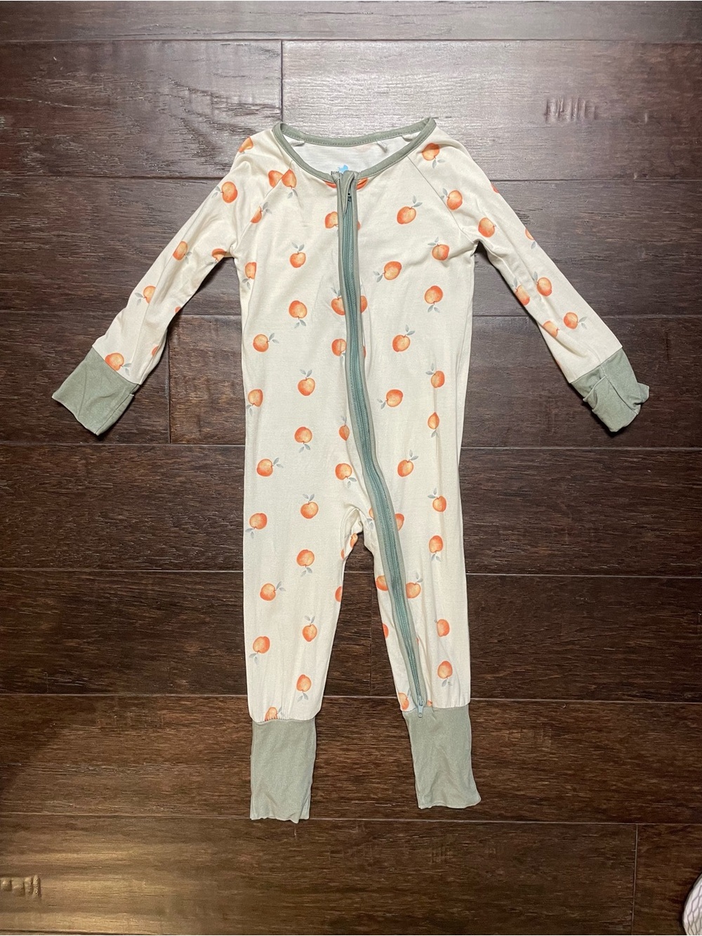 Bamboo Zipper Pajamas in Sweet Peaches